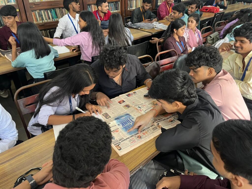 Newspaper Reading and Analysis Session on Budget Research 2026