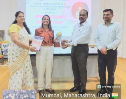 A Women's Day celebration on 9th March 2026 at 11:00 a.m. in the college auditorium