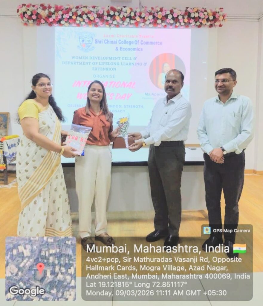 A Women's Day celebration on 9th March 2026 at 11:00 a.m. in the college auditorium