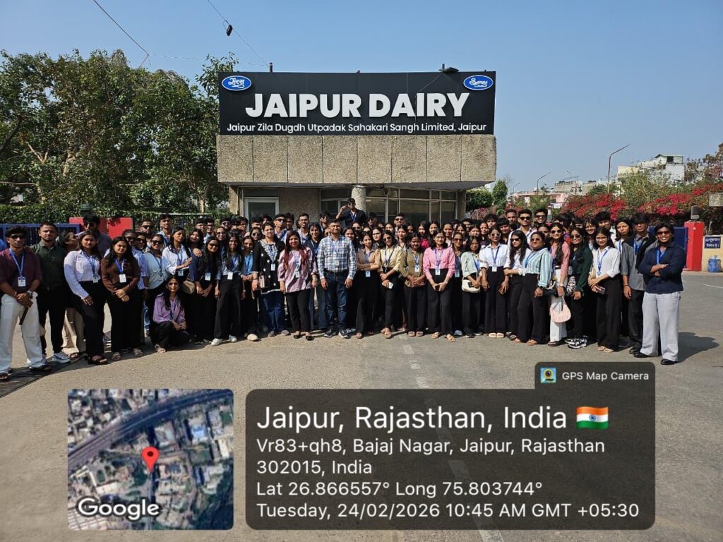 An Industrial Visit cum Educational Tour to Jaipur, Rajasthan from 22nd February 2026 to 26th February 2026.