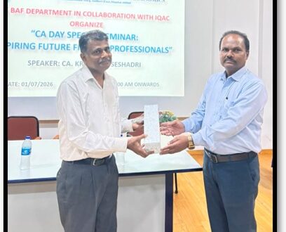 CA Day Seminar – "Inspiring Future Finance Professionals"