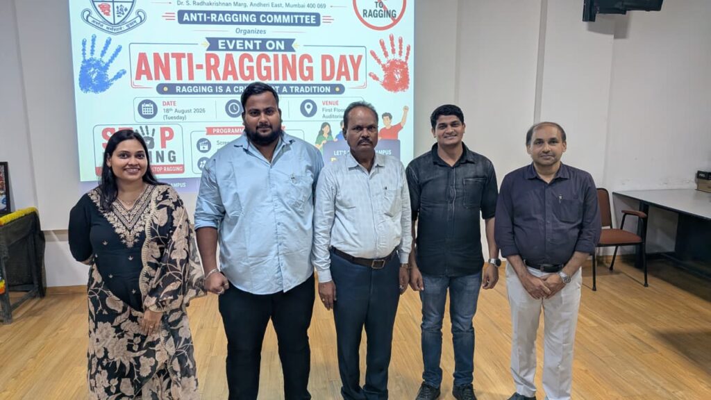 Anti Ragging Committee Organises Short Film for Spreading awareness on Anti ragging on Tuesday, 18th August 2026.