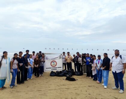 Beach Cleaning Drive - The Department of Lifelong Learning and Extension (DLLE) of Shri Chinai College of Commerce & Economics organised a Beach Cleaning Drive at Juhu Beach on 19th September 2026